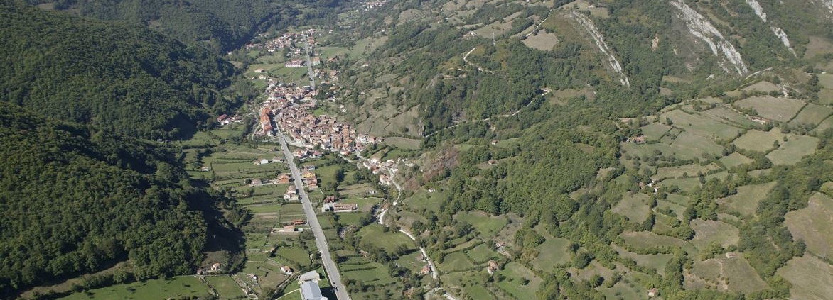Vista aérea de la Residencia Spa de Felechosa